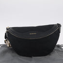 BALENCIAGA Souvenir Body Bag Leather Black Silver 531550 Auth mr3029A-12