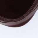 CARTIER Must Line Shoulder Bag Suede Wine Red Auth mr303-16