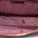 CARTIER Must Line Shoulder Bag Suede Wine Red Auth mr303-11