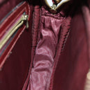 CARTIER Must Line Shoulder Bag Suede Wine Red Auth mr303-18