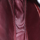 CARTIER Must Line Shoulder Bag Suede Wine Red Auth mr303-19