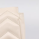 GUCCI Chain Shoulder Bag Leather Beige Gold Tone 476433 Auth mr3031V-14
