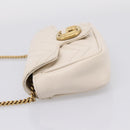 GUCCI Chain Shoulder Bag Leather Beige Gold Tone 476433 Auth mr3031V-4