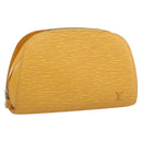 LOUIS VUITTON Epi Dauphine GM Pouch Yellow M48439 LV Auth mr3032-1