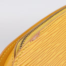 LOUIS VUITTON Epi Dauphine GM Pouch Yellow M48439 LV Auth mr3032-8