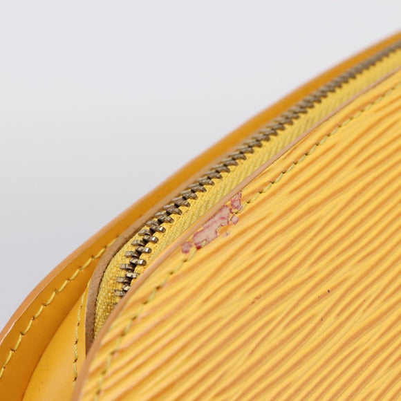 LOUIS VUITTON Epi Dauphine GM Pouch Yellow M48439 LV Auth mr3032