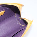LOUIS VUITTON Epi Dauphine GM Pouch Yellow M48439 LV Auth mr3032-19