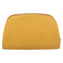 LOUIS VUITTON Epi Dauphine GM Pouch Yellow M48439 LV Auth mr3032-2