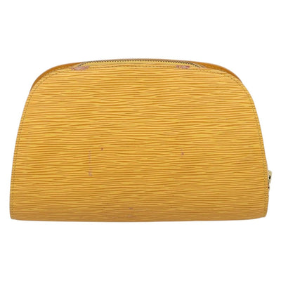 LOUIS VUITTON Epi Dauphine GM Pouch Yellow M48439 LV Auth mr3032 - 0
