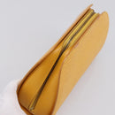 LOUIS VUITTON Epi Dauphine GM Pouch Yellow M48439 LV Auth mr3032-5