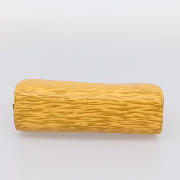 LOUIS VUITTON Epi Dauphine GM Pouch Yellow M48439 LV Auth mr3032