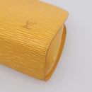 LOUIS VUITTON Epi Dauphine GM Pouch Yellow M48439 LV Auth mr3032-7
