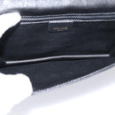 CELINE Hand Bag Leather 2way Black Gold Tone Auth mr3033V-11