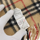 BURBERRY Nova Check Scarf Wool Beige Auth mr3035-11