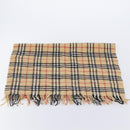 BURBERRY Nova Check Scarf Wool Beige Auth mr3035-12