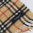 BURBERRY Nova Check Scarf Wool Beige Auth mr3035-5