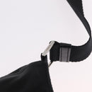 PRADA Shoulder Bag Nylon Black Silver Auth mr3036A-16