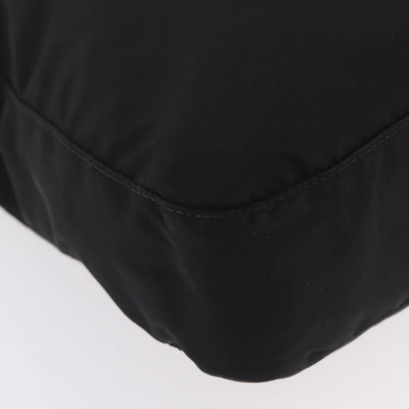 PRADA Shoulder Bag Nylon Black Silver Auth mr3036A