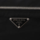 PRADA Shoulder Bag Nylon Black Silver Auth mr3036A-21
