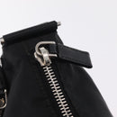 PRADA Shoulder Bag Nylon Black Silver Auth mr3036A-23