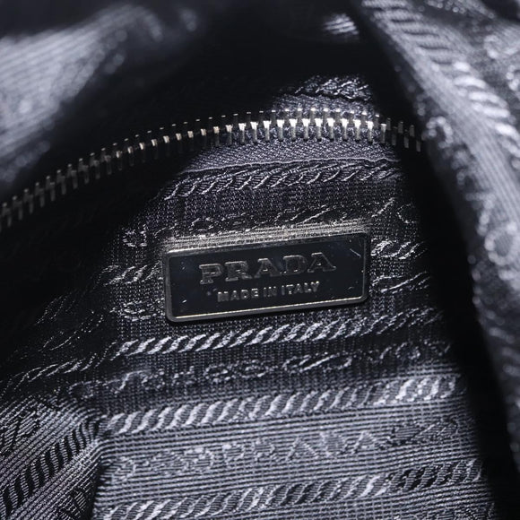 PRADA Shoulder Bag Nylon Black Silver Auth mr3036A