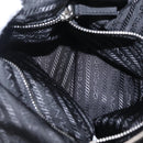 PRADA Shoulder Bag Nylon Black Silver Auth mr3036A-28