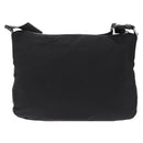 PRADA Shoulder Bag Nylon Black Silver Auth mr3036A-2