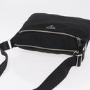 PRADA Shoulder Bag Nylon Black Silver Auth mr3036A-6