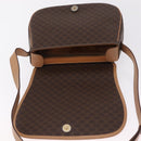 CELINE Macadam Shoulder Bag PVC Brown Gold Tone Auth mr3037A-10