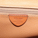 CELINE Macadam Shoulder Bag PVC Brown Gold Tone Auth mr3037A-12