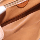 CELINE Macadam Shoulder Bag PVC Brown Gold Tone Auth mr3037A-11