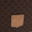 CELINE Macadam Shoulder Bag PVC Brown Gold Tone Auth mr3037A-2