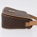 CELINE Macadam Shoulder Bag PVC Brown Gold Tone Auth mr3037A-5