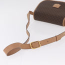 CELINE Macadam Shoulder Bag PVC Brown Gold Tone Auth mr3037A-8