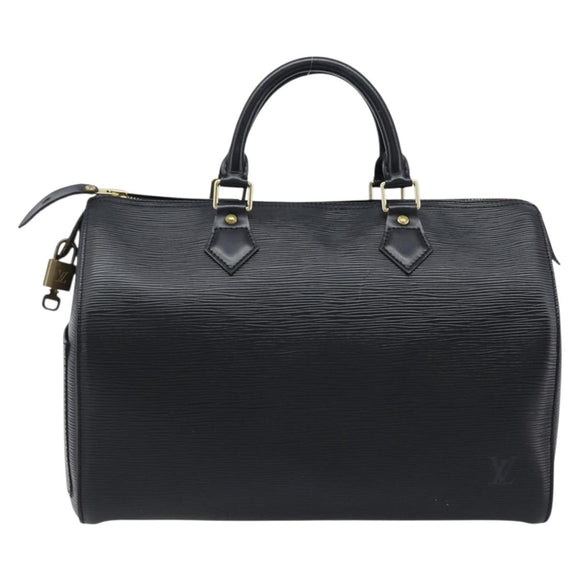 LOUIS VUITTON Epi Speedy 30 Hand Bag Noir black M43002 LV Auth mr3042V