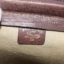GUCCI GG Canvas Web Sherry Line Boston Bag Beige Gold Tone Auth mr3043-17