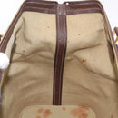 GUCCI GG Canvas Web Sherry Line Boston Bag Beige Gold Tone Auth mr3043-19