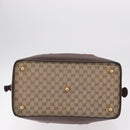 GUCCI GG Canvas Web Sherry Line Boston Bag Beige Gold Tone Auth mr3043-9