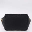 FENDI Shoulder Bag Canvas Black Gold Tone Auth mr3048A-5