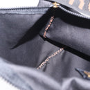 FENDI Shoulder Bag Canvas Black Gold Tone Auth mr3048A-19