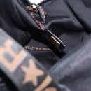 FENDI Shoulder Bag Canvas Black Gold Tone Auth mr3048A-20