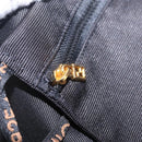 FENDI Shoulder Bag Canvas Black Gold Tone Auth mr3048A-21