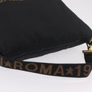 FENDI Shoulder Bag Canvas Black Gold Tone Auth mr3048A-6