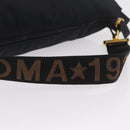 FENDI Shoulder Bag Canvas Black Gold Tone Auth mr3048A-7
