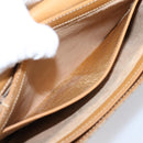 GUCCI Micro GG Shoulder Bag PVC Beige Gold Tone 001 406 1780 Auth mr3049-20