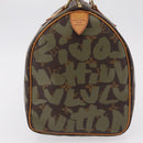 LOUIS VUITTON Monogram Graffiti Speedy 30 Hand Bag Khaki M92194 LV Auth mr3054SAV-4