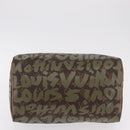 LOUIS VUITTON Monogram Graffiti Speedy 30 Hand Bag Khaki M92194 LV Auth mr3054SAV-5