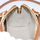 CELINE Hand Bag Canvas 2way Beige Gold Tone Auth mr3055V-19