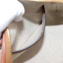 CELINE Hand Bag Canvas 2way Beige Gold Tone Auth mr3055V-21