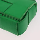 BOTTEGA VENETA MAXI INTRECCIATO Candy Cassette Bag Leather Green Auth mr3056A-15